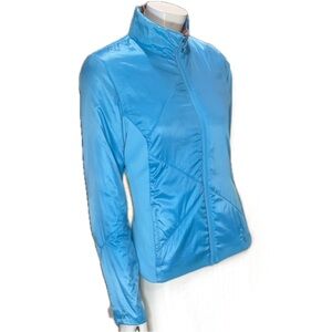 ❄️ SPYDER Vintage Like New Y2K Reversible Ski Jacket | Turquoise / Stripe | Sz 8